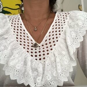 Eyelet White top
